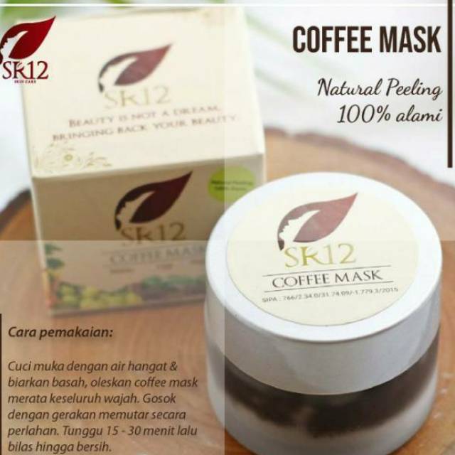 Mengontrol minyak wajah Kopi peeling mask SR12