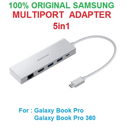 Hub SAMSUNG Multiport Adapter 5in1 100W for Galaxy Book Pro 360 Original
