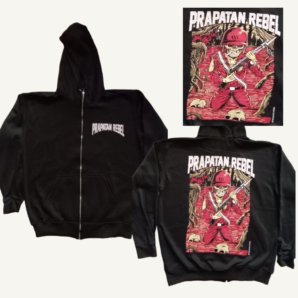 Jaket Zipper original Prapatan Rebel /Size XL