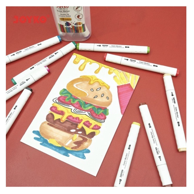 

Promo Bulan Ini Color Marker Joyko/ Spidol Penanda Berwarna Cmk-53-12 Bergaransi