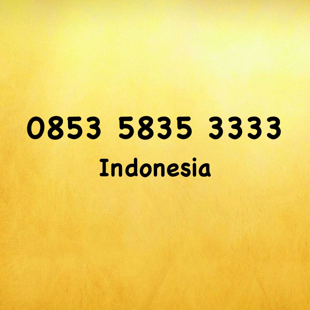 Nomor Cantik Kartu AS Kuartet A - 0853 5835 3333 - 0853 583 53333