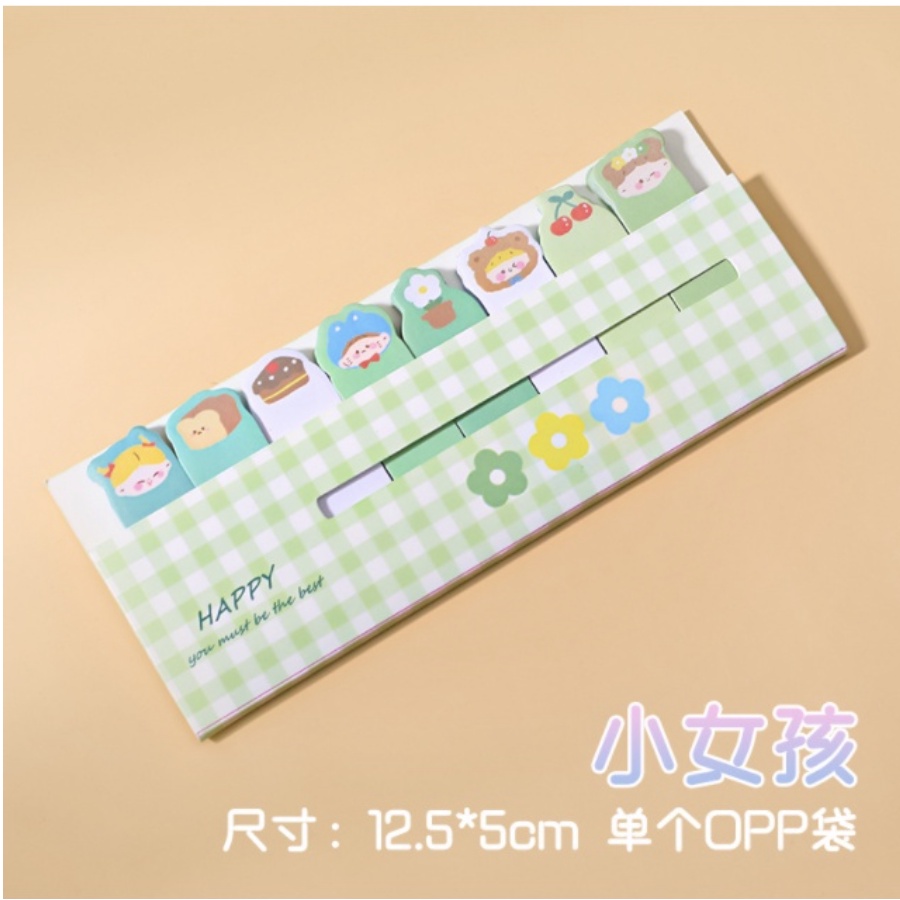 【GOGOMART】Sticky Notes Tempel / Memo Catatan - Stick Marker Sweet Lovely