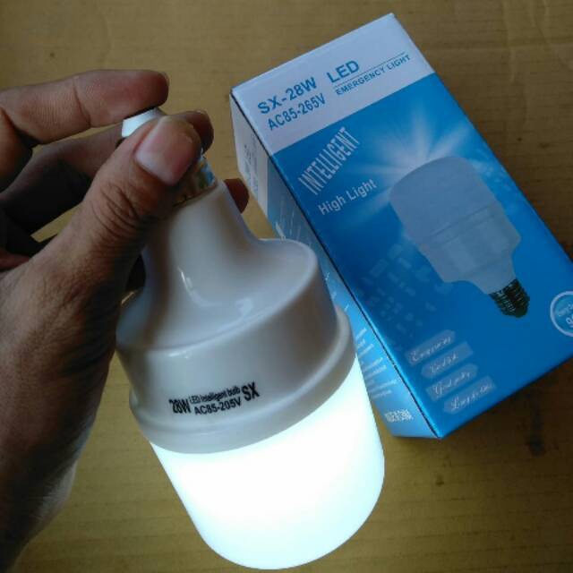 SX-28W Bohlam Lampu Emergency LED Otomatis Sentuh Nyala Mati 28 Watt