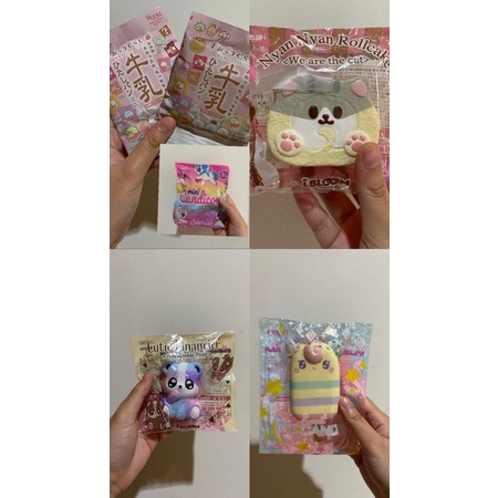IBLOOM SQUISHY SALE BANYAK YG BNIP ibloom nyan rollcake, ibloom creambread, rainbow bun, ibloom loll