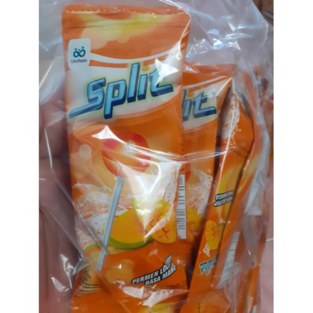 Permen loli Split Mango renteng isi 12 pcs