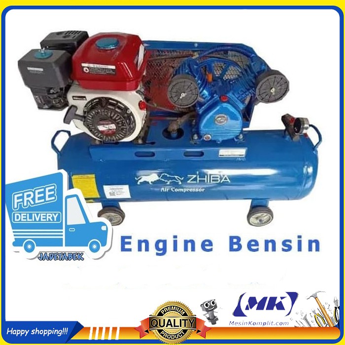 Kompresor Angin Otomatis Pulley Engine Bensin