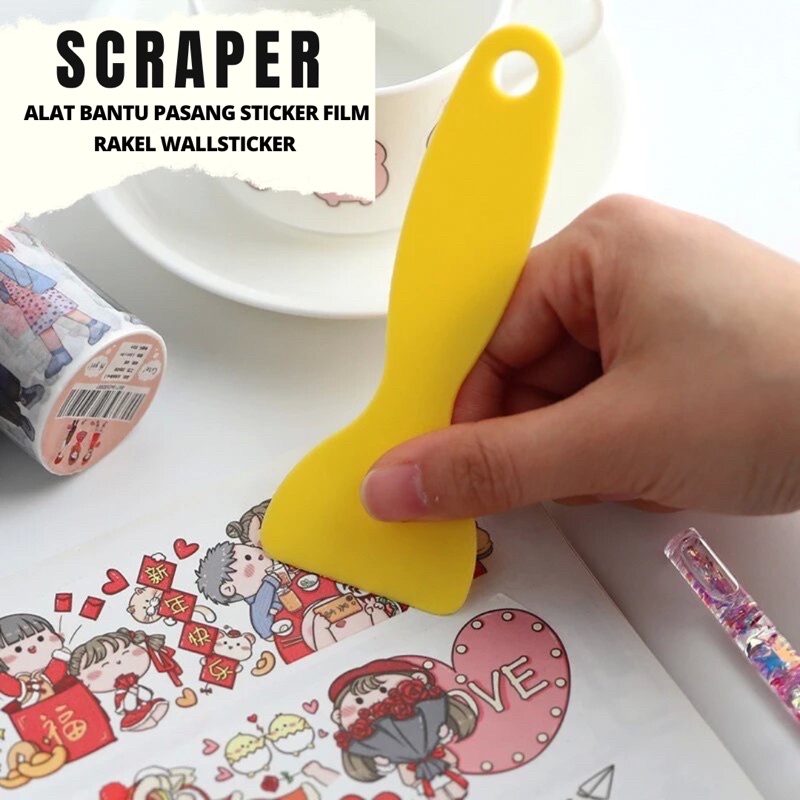 SCRAPER ALAT PASANG STIKER SKOTLET