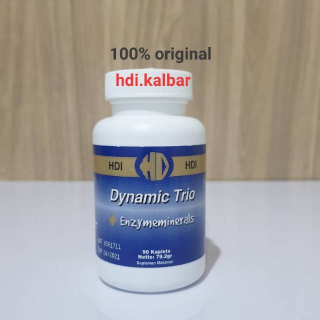 HDI  DYNAMIC TRIO ENZYMEMINERAL (30 kaplet & 90 kaplet)