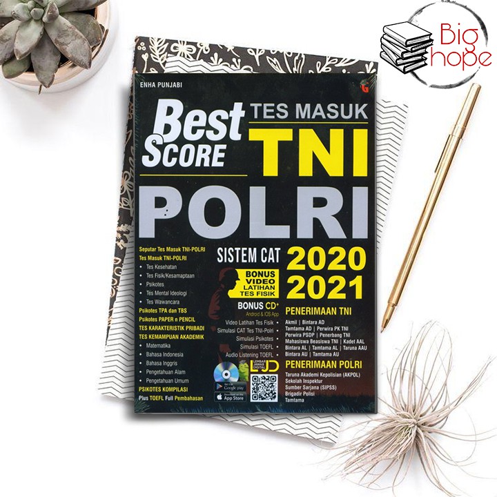 Buku Tes Masuk Tni Polri - Best Score Tes Tni Masuk Tni Polri Sitem Cat 2020 - 2021