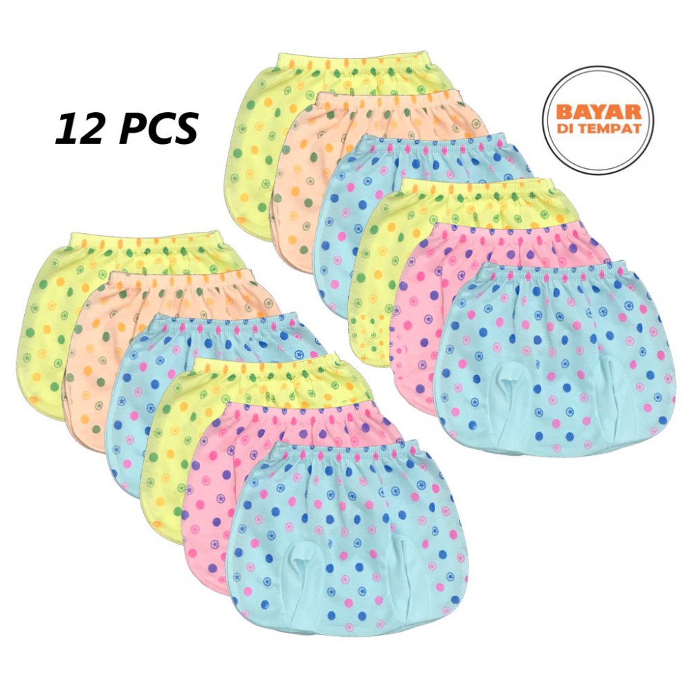 Alecang Store - 12 Pcs Celana Kacamata / POP / Kodok Bayi Laki-Laki/Perempuan Motif BILLAH umur 0-6 bulan