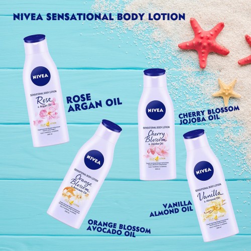 NIVEA Sensational Body Lotion 200ml / Body Whitening - ORANGE AVOCADO