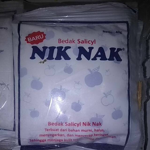 nik nak bedak salicyl 40gr sachet