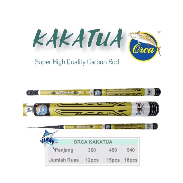 Joran Tegek Orca Kakatua Ros Pendek