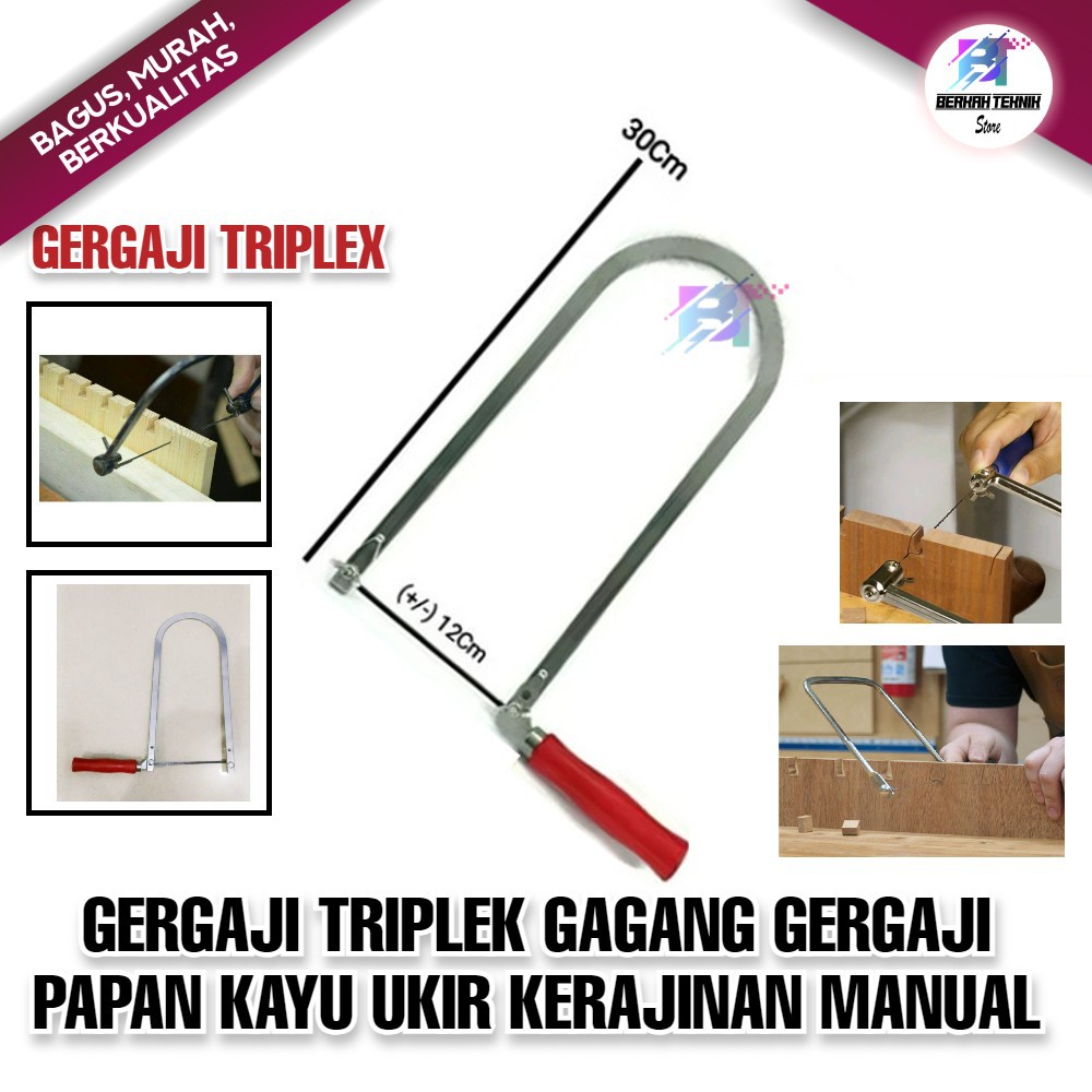 Gergaji Triplek Gagang Gergaji Papan Kayu Ukir Kerajinan Manual