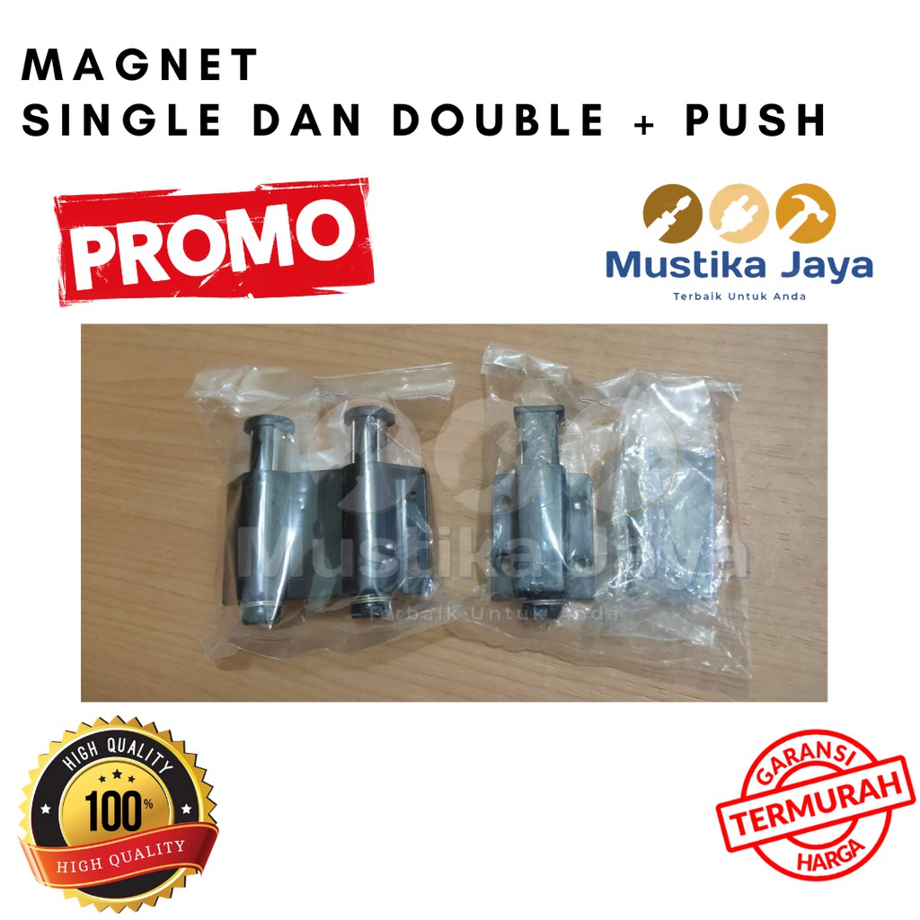 Magnet Single Magnet Double Push Kunci Magnet Lemari Kaca Push Open - Single