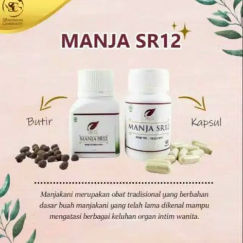 PELANCAR HAID AMPUH  MANJA SR12/ SR12 HERBAL /OBAT KEPUTIHAN/ KISTA / PROMIL BPOM