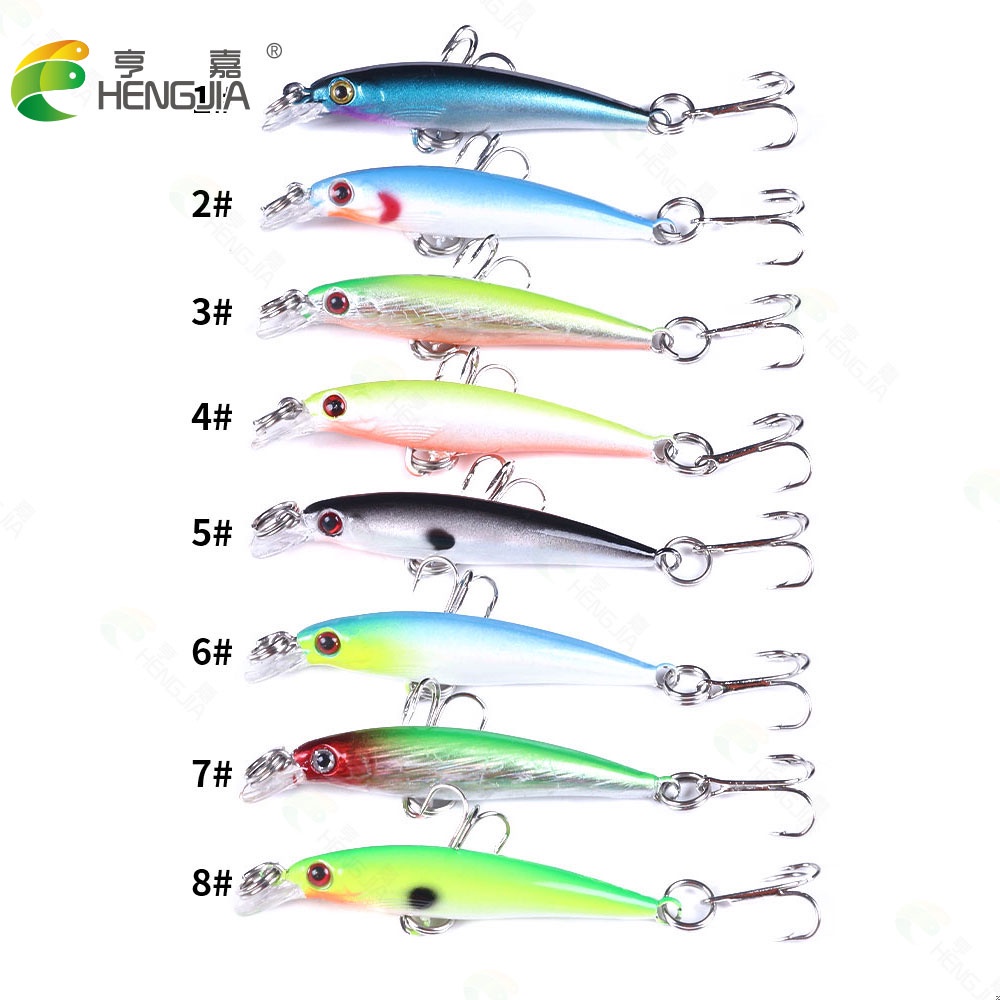 Wholesale HENGJIA 24Pcs/Lot Minnow Umpan Pancing 5cm 2.1g Swimbait Mini Fishing Lure Bass Ikan Bait