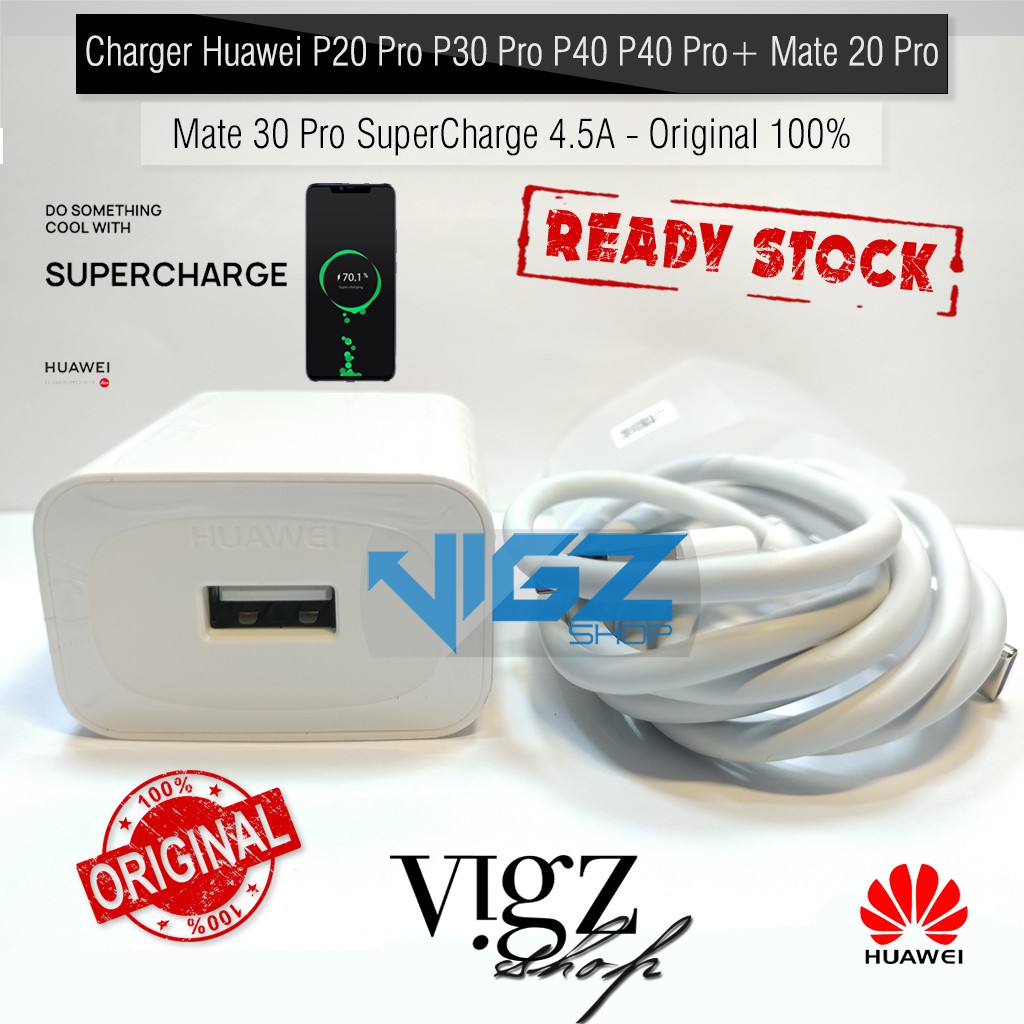 Charger Huawei Nova 5T P20 Pro P20 Mate 10 Pro Mate 20 22.5W Original