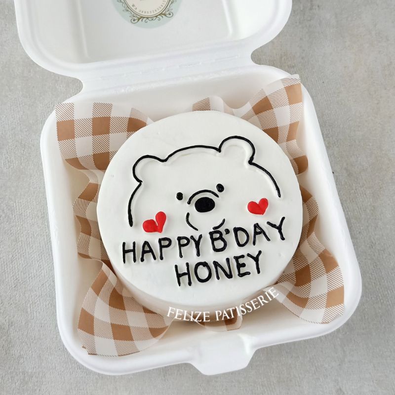 

Korean Bento Lunch Box Mini Cake Kue Ulang Tahun