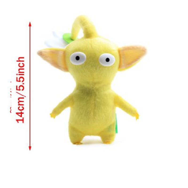 14cm Boneka Pikmin Bulborb Chappy Yellow Flower Cute Plush Toys Soft Stuffed Dolls Kids Gift Mainan