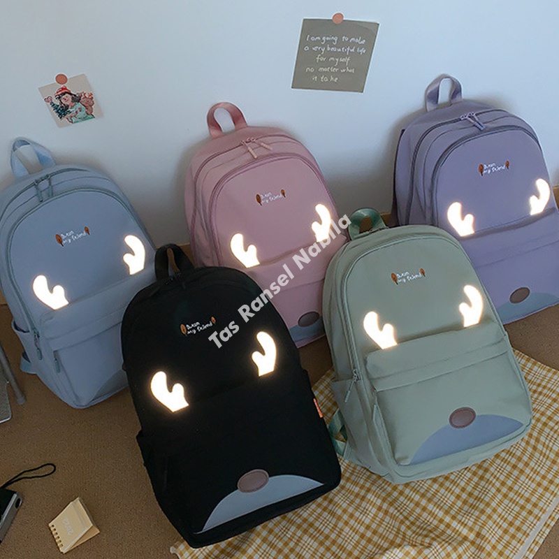 Tas Sekolah Anak Perempuan SD SMP SMA Ransel Wanita Backpack Besar