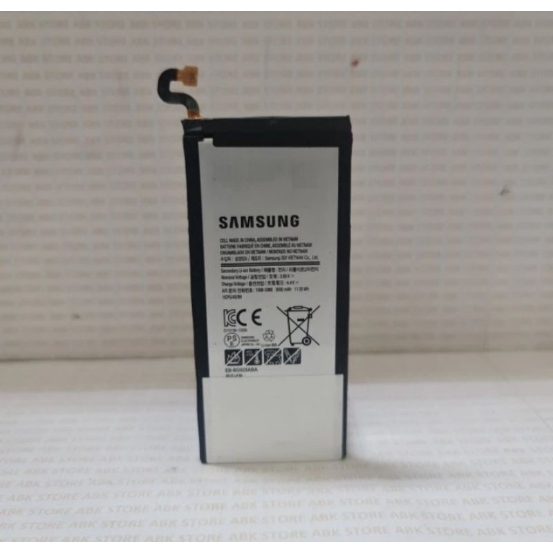 BATTERY BATRE BATRAI BATERAI SAMSUNG S6 EDGE PLUS EB-BG928ABA ORIGINAL 100%