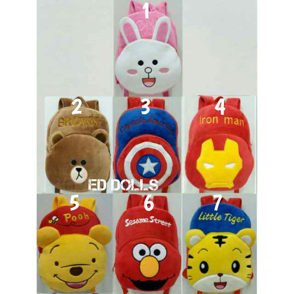Dijual TAS RANSEL BONEKA ANAK  BACKPACK   SESAME STREET   ELMO Berkualitas