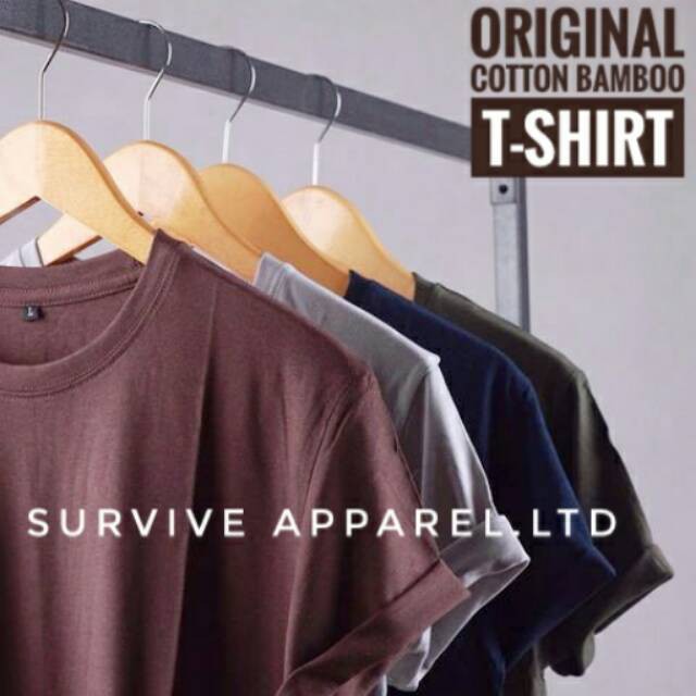 KAOS DISTRO JAKET PRIA // KATUN BAMBU - KAOS POLOS KATUN BAMBU //TERMURAH BAJU CELANA LARIS MASA