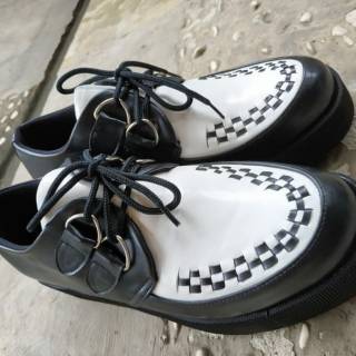  Sepatu  Rocker  Rockabilly Creepers Sepatu  Kostum Kulit 