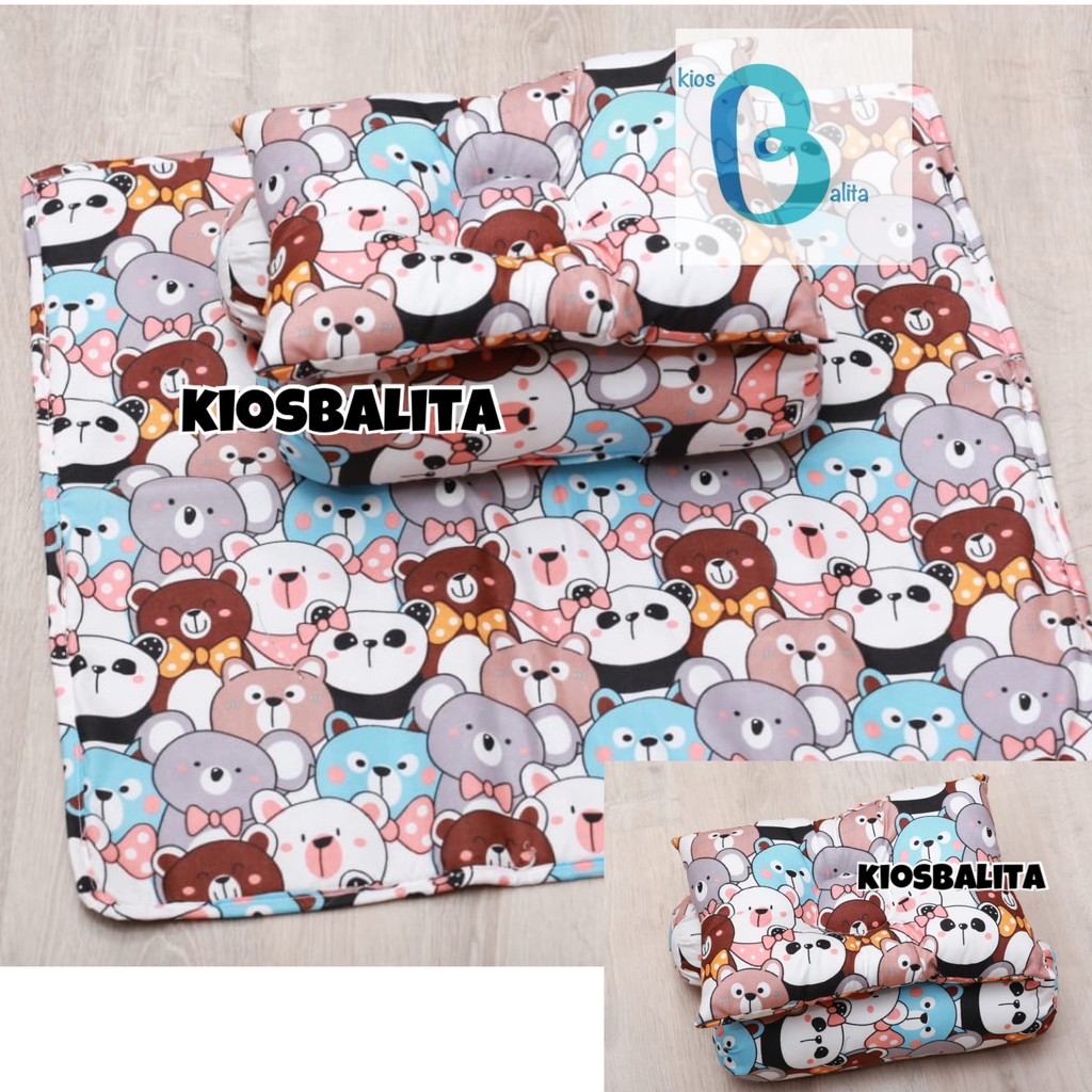 MATRAS PERLAK SET KASUR BAYI / ALAS OMPOL SET BANTAL PEYANG GULING BAYI / KADO PERLENGKAPAN BAYI