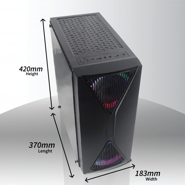 Casing PC Case Infinity Elysium V2 CASING GAMING Komputer Tempered