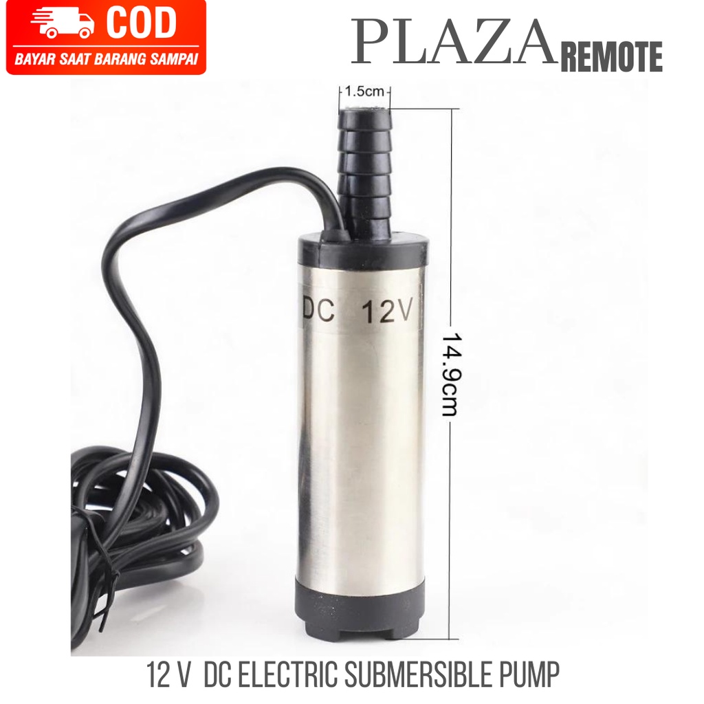 POMPA DC CELUP MINI 12V SERBAGUNA UNTUK DIESEL AIR MINYAK OLI