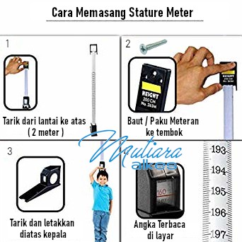 Stature Meter / Statur / Meteran / Pengukur Tinggi Badan