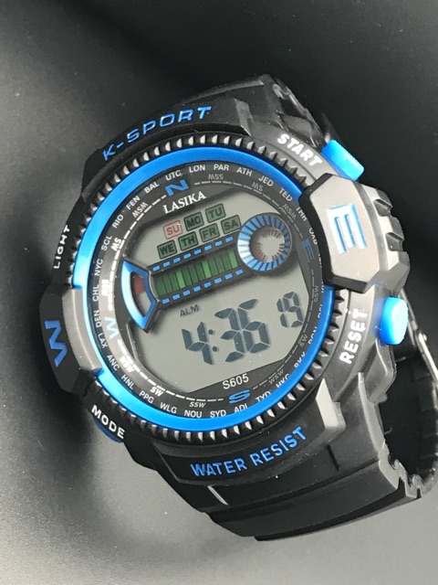 Jam tangan sport digital lasika dewasa diameter 5cm