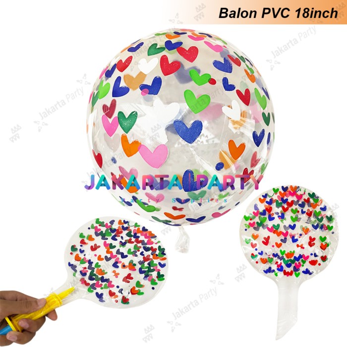 Balon Transparan PVC Motif / Balon Bobo Motif / Balon PVC HBD