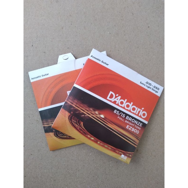 SENAR AKUSTIK STRING D'Addario UKURAN 0.10( Satu Set)