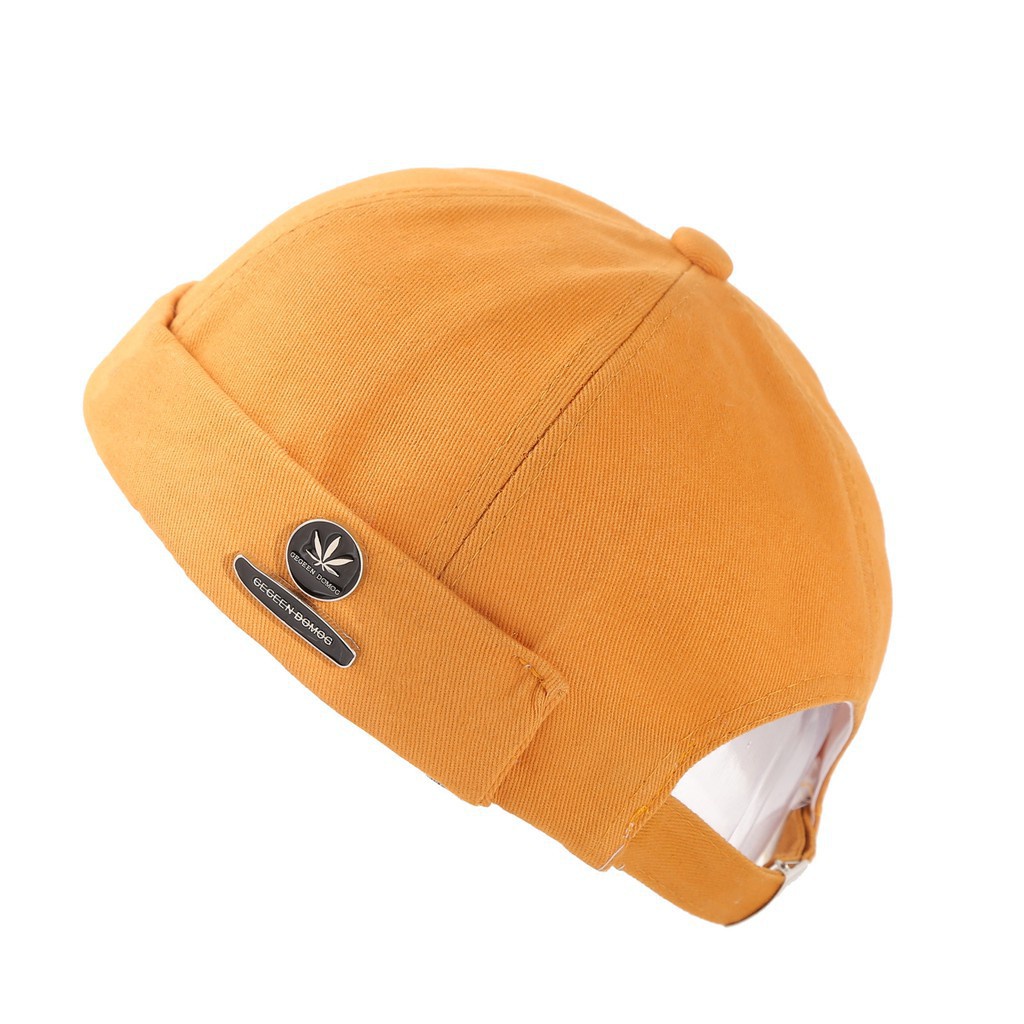 Topi Beanie Adjustable Bahan Katun Gaya Retro Kasual Untuk Unisex
