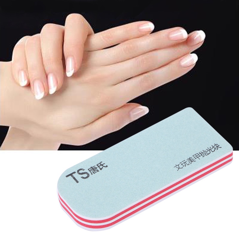 Zzz Pro Double Kikir Amplas Kuku Dua Sisi Grit Buffer Manicure Polishing Tools