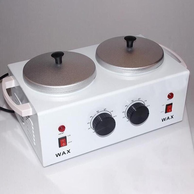 double wax warmer heater/ pemanas 2 tungku/ dual pot hot parafin