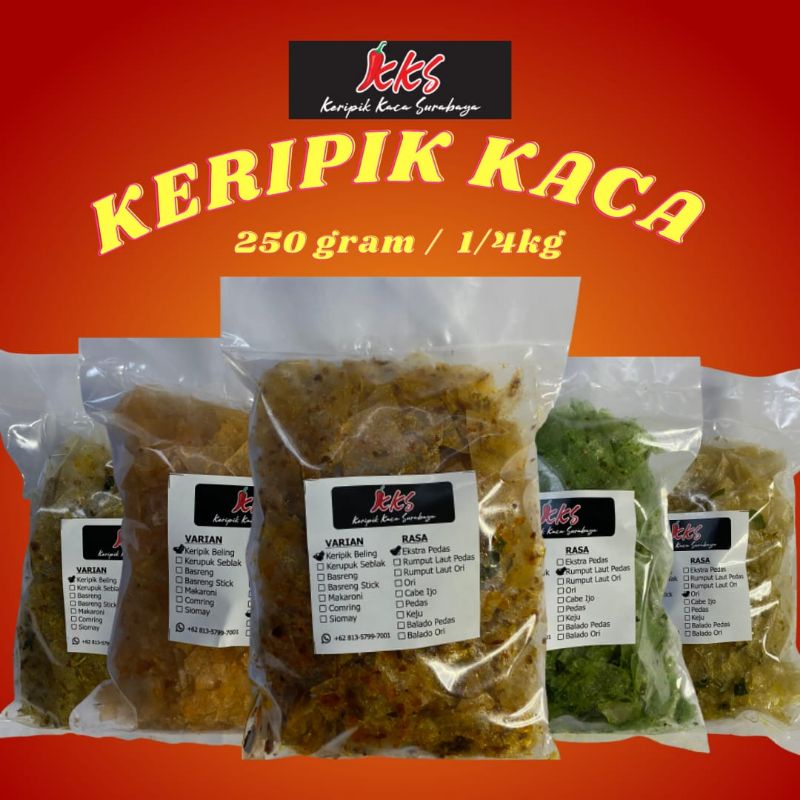 

Keripik kaca daun jeruk 1/4kg (250gram)