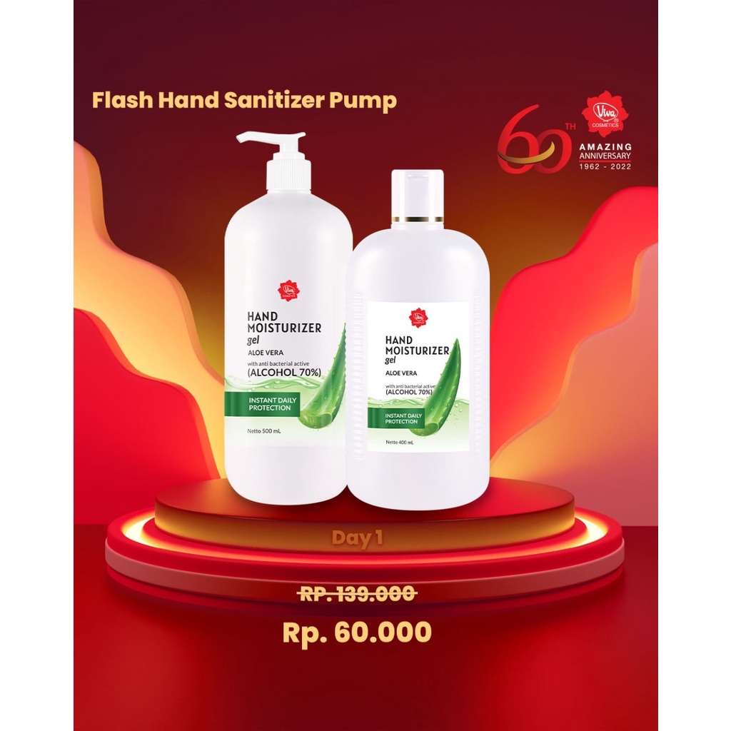 Paket Hand Moisturizer Gel Aloe Vera Viva