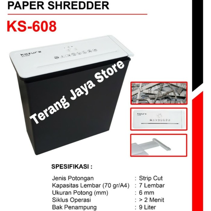 

Utrs0e4 Mesin Penghancur Kertas Kozure Ks-608 Paper Shredder Kozure Ks608 As71S0D