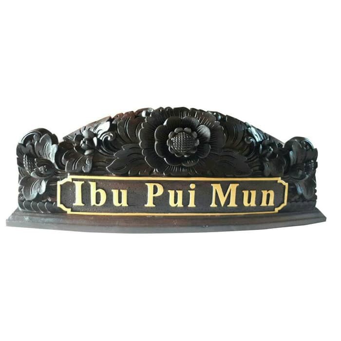 

papan nama model bunga tambah dudukan