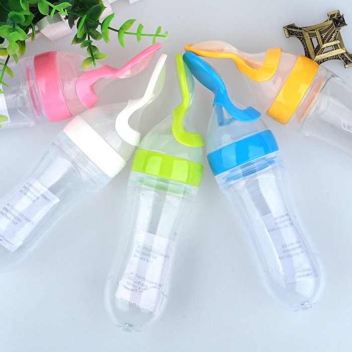 Botol Sendok Makan Bayi MPASI Isi 1pcs WARNA RANDOM