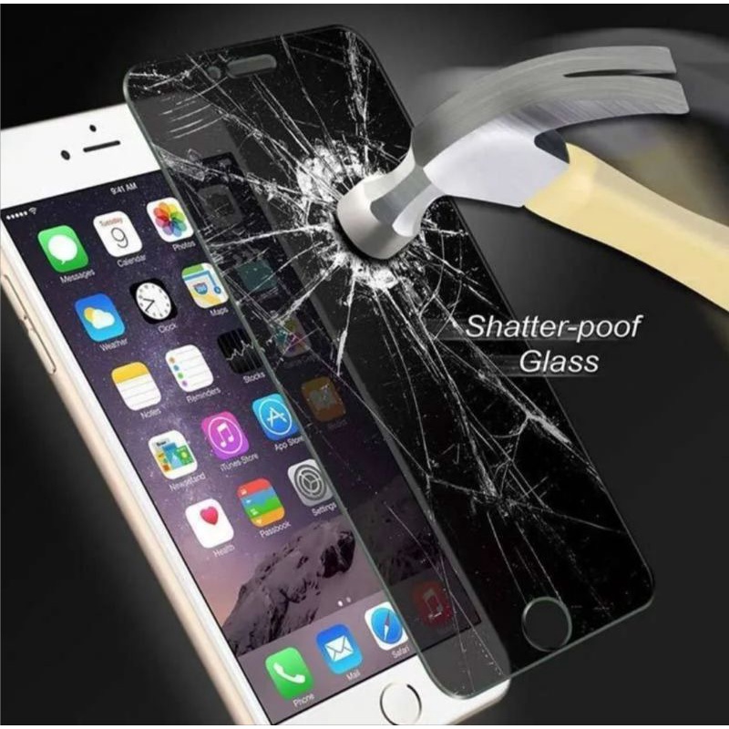 Tempered Glass Anti Spy iPhone 5 / 5S / 6 / 6S / 7 / 8 / 6+ / 6S+ / 7+ / 8+ / SE 2020 Anti Gores Anti Spy Privacy Full Layar