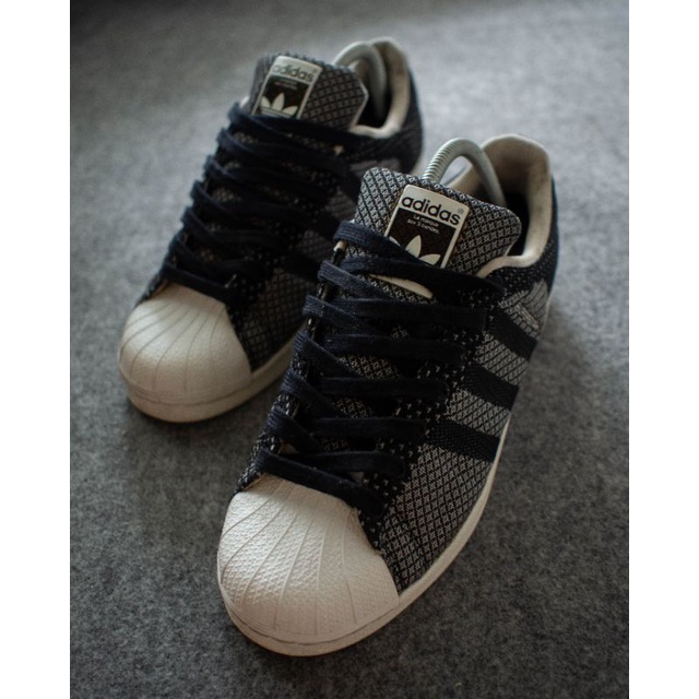 adidas superstar weave black second original made in indonesia