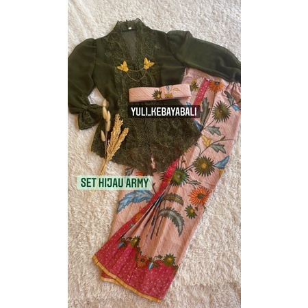 Set Kebaya Bali Jadi Bordir Premium | Kebaya encim couple