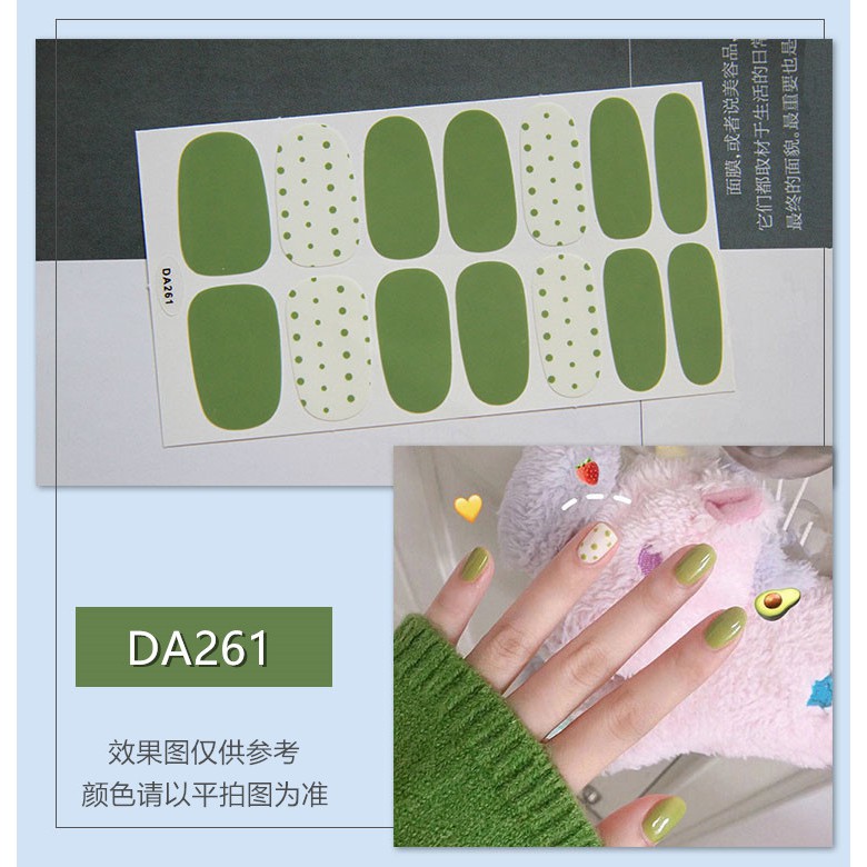 &lt;Jjoygirl&gt;DA Nail Sticker Motif / Sticker Kuku / Stiker Kuku / Nail Stiker Glitter / Stripes Design