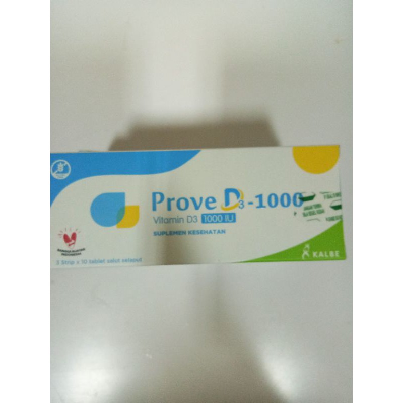 Prove D3 1000 iu per box isi 30 Original Kalbe