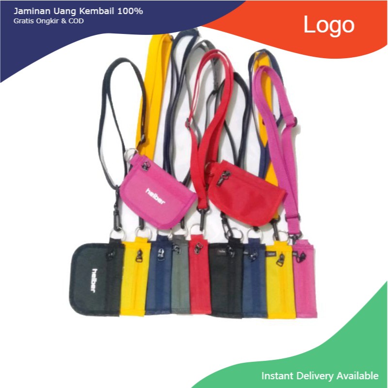 Tas Dompet Koin Mini Gantung Leher Pria Wanita Murah - Sako Wallet mono Cewek Cowok Terbaru